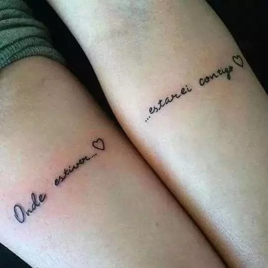 tattoo casal no braço