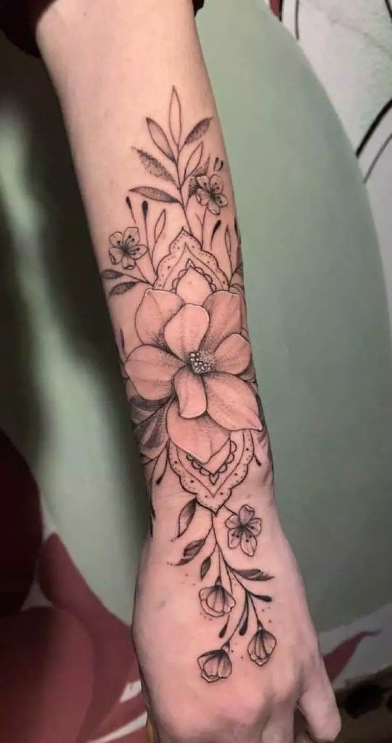 floral braço fineline