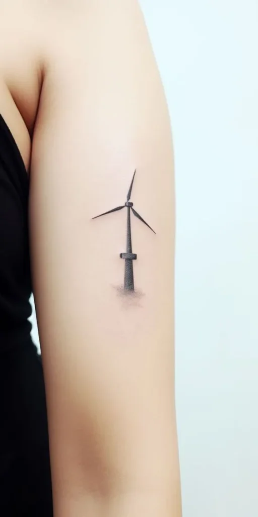 Tatuagem de moinho de vento