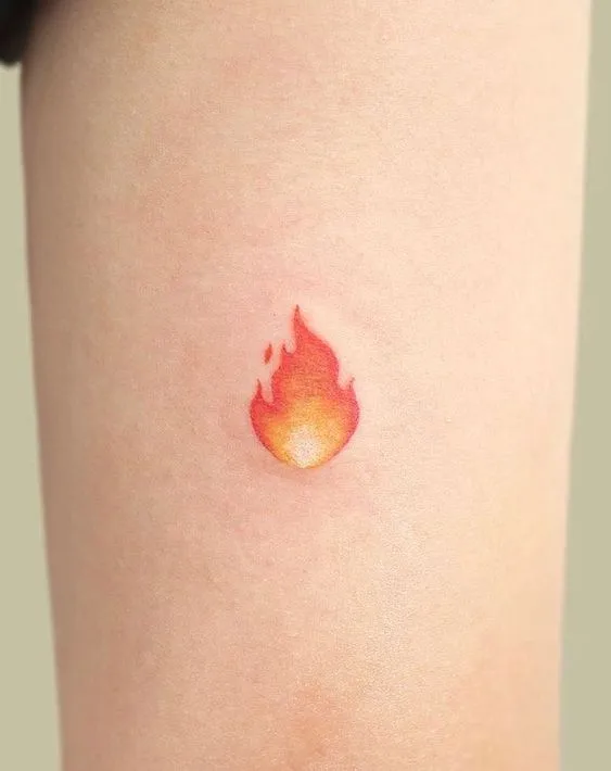Tatuagem e os 4 elementos. Tatuagem de fogo.
