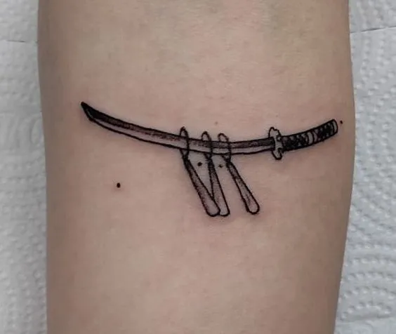 Tatuagens de One Piece: Katana Zoro