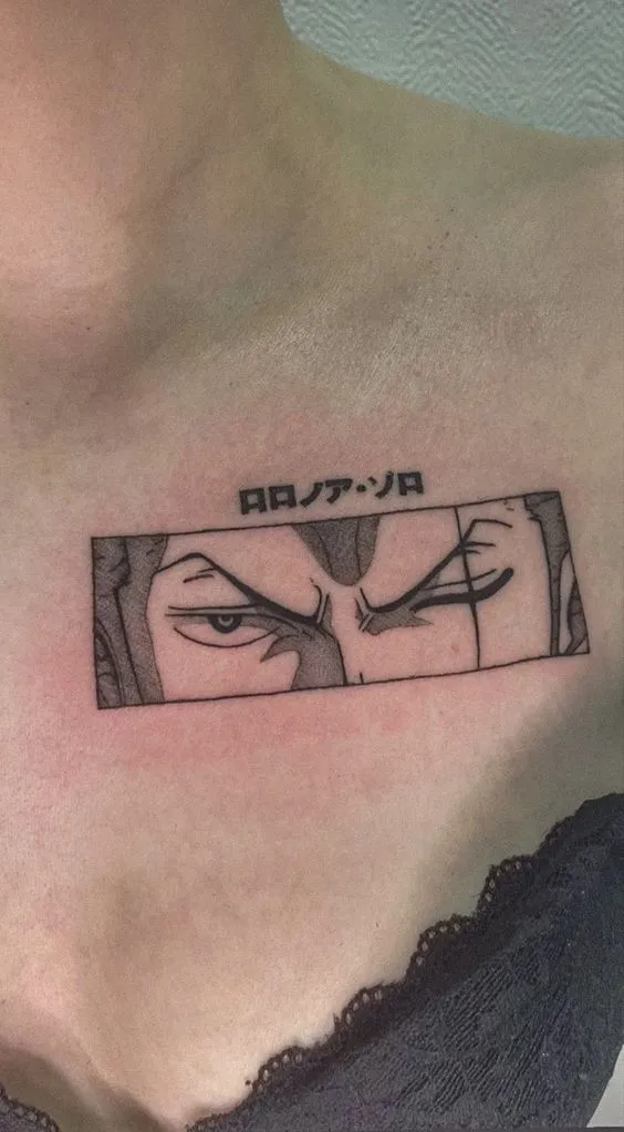 Tatuagens de One Piece: Olhos de Roronoa Zoro