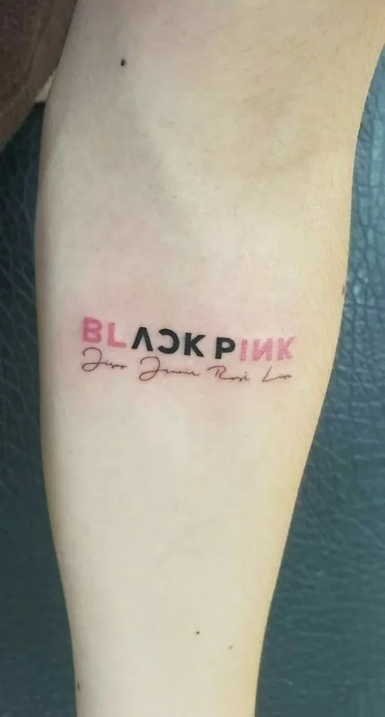 Tatuagem de Black Pink