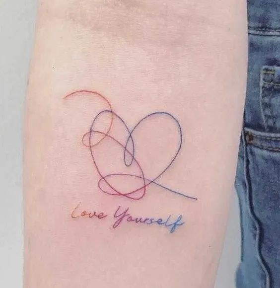 Tatuagem Love Yoursefl BTS