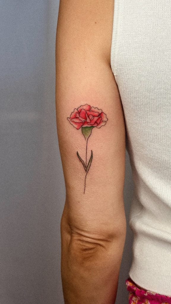 tatuagem delicada e colorida, feita por mim, Gi Bianco